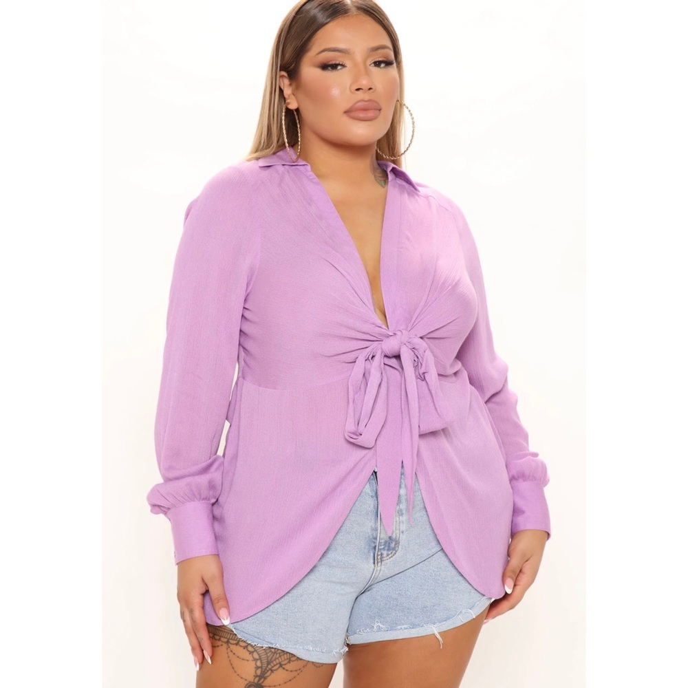 Purple lilac blouse